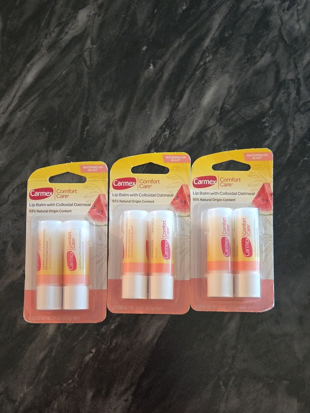 Carmex Comfort Care Lip Balm - Watermelon Blast 3 Packs Of 2